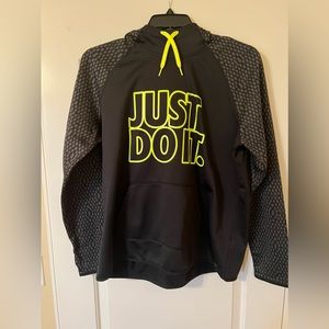 Nike Xl Black and Yellow Hoodie